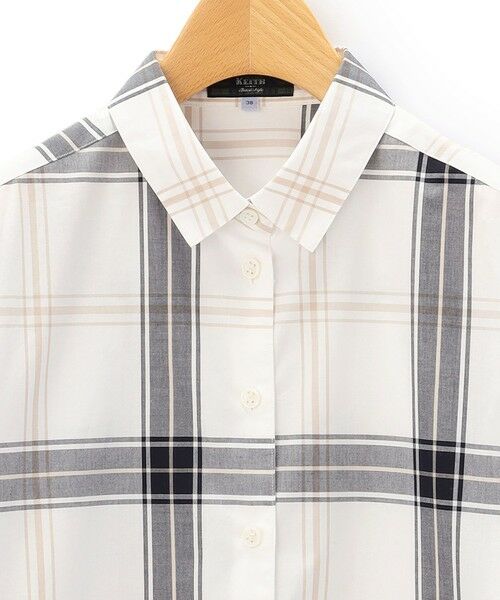 KEITH / キース シャツ・ブラウス | タイプライターチェックブラウス | 詳細4