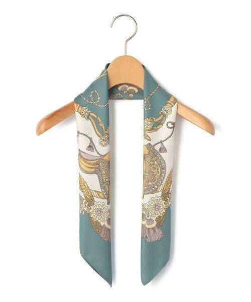 KEITH / キース マフラー・ショール・スヌード・ストール | サドルパネルスカーフ（グリーン）