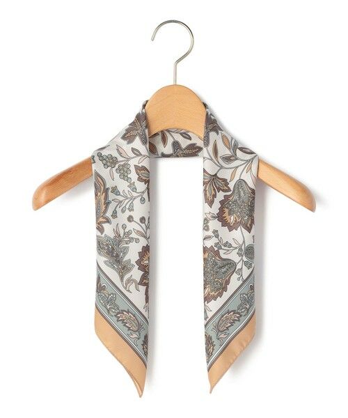 KEITH / キース マフラー・ショール・スヌード・ストール | サラサパネルスカーフ（ブラウン）