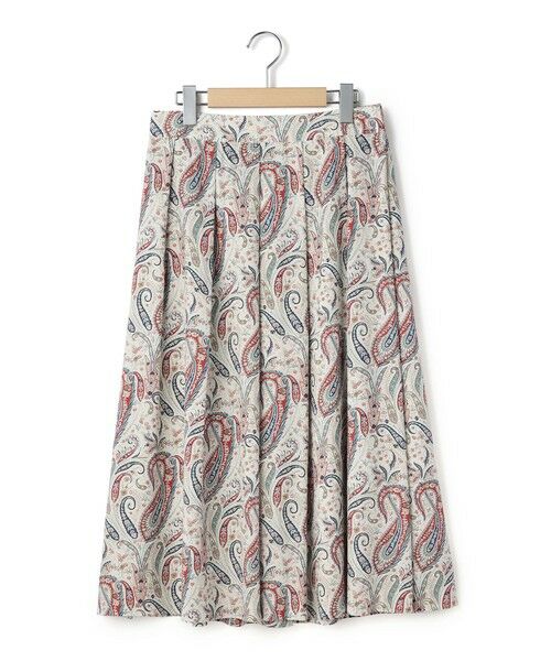 KEITH / キース ミニ・ひざ丈スカート | イングリッシュチンツスカート（オフホワイト）