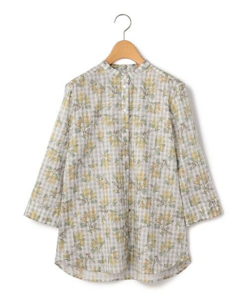 KEITH / キース シャツ・ブラウス | ミモザパッチワークブラウス（グレー）