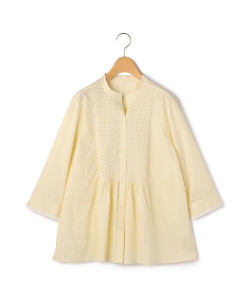 KEITH / キース シャツ・ブラウス | ヘアラインストライプブラウス（イエロー）