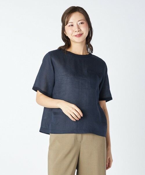 KEITH / キース シャツ・ブラウス | 60/ーリネンプルオーバー(ネイビー)