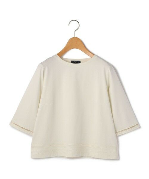 KEITH / キース カットソー | クロスステッチプルオーバー（オフホワイト）