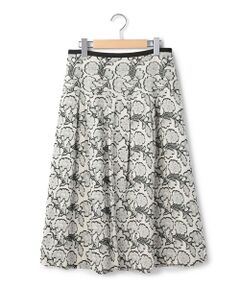 KEITH / キース ミニ・ひざ丈スカート | ボタニカルジャカードスカート