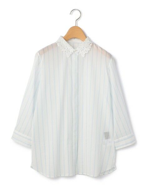 KEITH / キース シャツ・ブラウス | Ｂｒｅｅｚｙストライプブラウス（ライトブルー）
