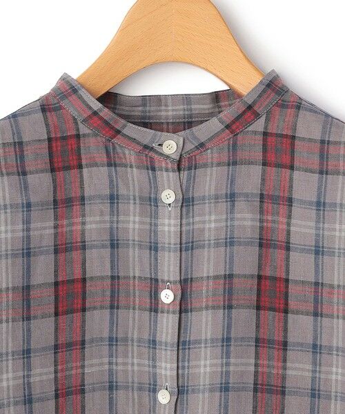 KEITH / キース シャツ・ブラウス | リネンキースチェックブラウス | 詳細6