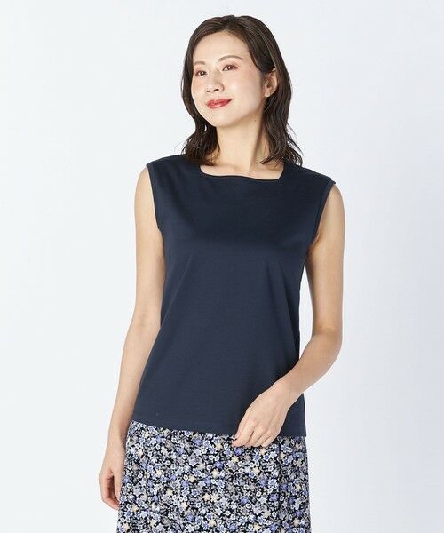 KEITH / キース カットソー | ＣＯＯＬスムースノースリーブ（ネイビー）