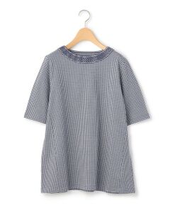 KEITH / キース カットソー | ギンガムジャージーカットソープルオーバー