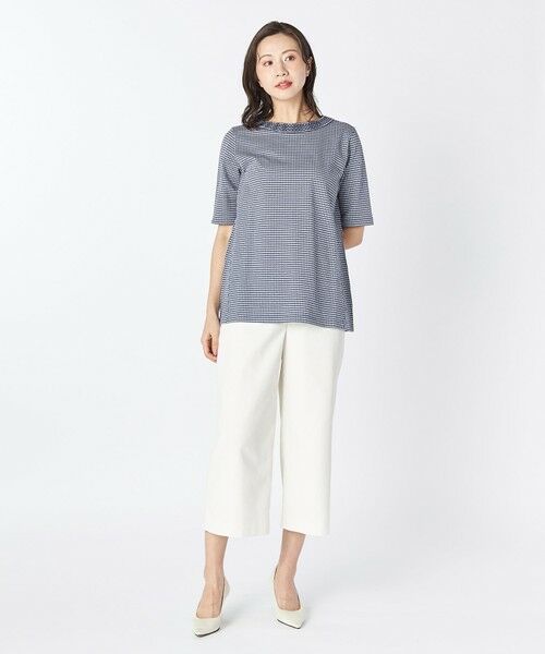 KEITH / キース カットソー | ギンガムジャージーカットソープルオーバー | 詳細1