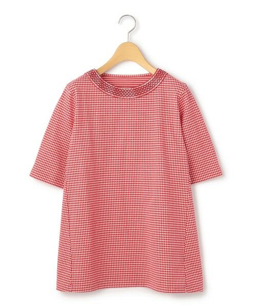 KEITH / キース カットソー | ギンガムジャージーカットソープルオーバー | 詳細4