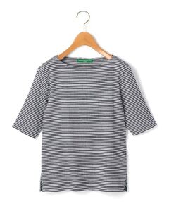 KEITH / キース カットソー | シャーリングボーダーカットソー