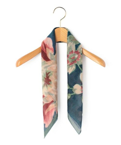 KEITH / キース マフラー・ショール・スヌード・ストール | Ｓｍａｌｌ　Ｇａｉｌ　Ｓｃａｒｆ（ブルー）
