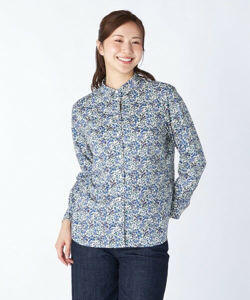 KEITH / キース シャツ・ブラウス | Ｌｉｂｅｒｔｙ　Ｎａｚａｎｉｎシャツブラウス（ブルー）