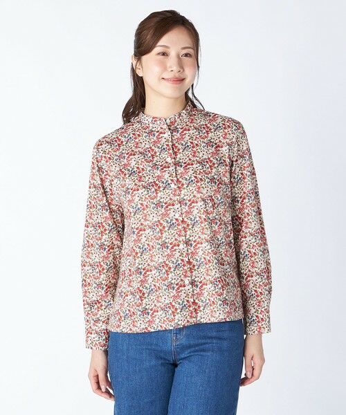 KEITH / キース シャツ・ブラウス | Ｌｉｂｅｒｔｙ　Ｎａｚａｎｉｎブラウス（レッド）