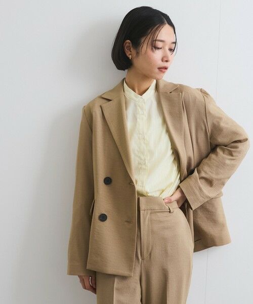 ketty / ケティ テーラードジャケット | エイジングドビークロスWジャケット≪セットアップ対応/手洗い可能≫ | 詳細10