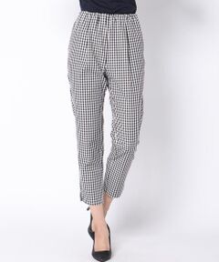 ketty / ケティ パンツ | 【洗濯可能】ウエストゴム美シルエットギンガムチェックパンツ
