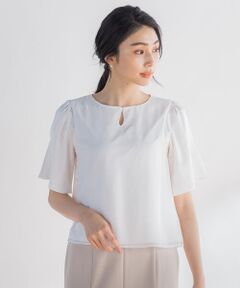 シフォンドッキングカットソー ≪洗濯機で洗える≫