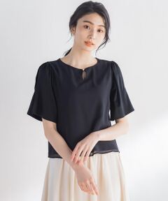 シフォンドッキングカットソー ≪洗濯機で洗える≫