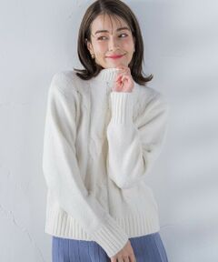 ケーブル編みプルオーバー ≪手洗い可能≫