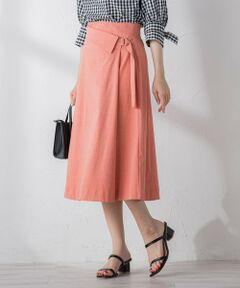 ketty / ケティ ミニ・ひざ丈スカート | ラップ風フレアスカート ≪手洗い可能≫