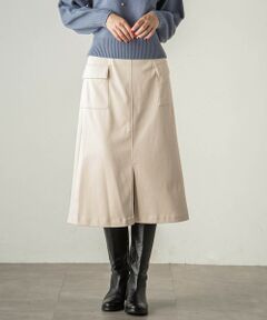 ketty / ケティ ミニ・ひざ丈スカート | フロントスリットポケットスカート≪手洗い可能≫