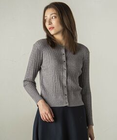 ketty / ケティ カーディガン・ボレロ | しっとりシアバター加工ミニケーブルカーディガン≪手洗い可能≫