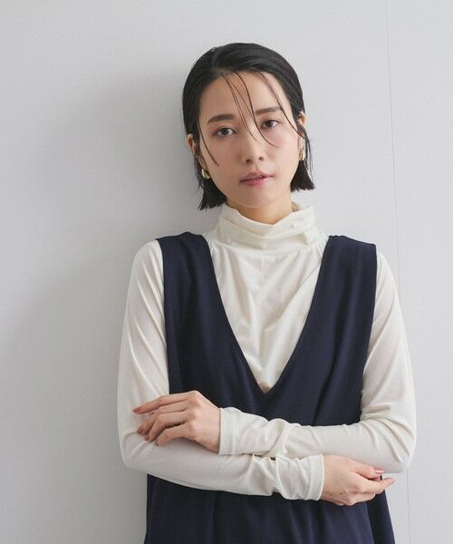 ketty / ケティ カットソー | ニュアンスベロアハイネックカットソー≪手洗い可能≫ | 詳細4