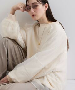 ketty / ケティ カットソー | シアーレイヤードスウェットプルオーバー≪手洗い可能≫