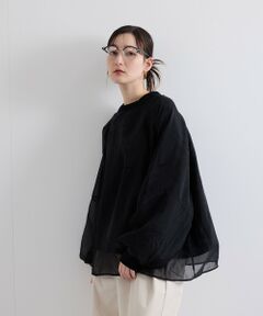 ketty / ケティ カットソー | シアーレイヤードスウェットプルオーバー≪手洗い可能≫