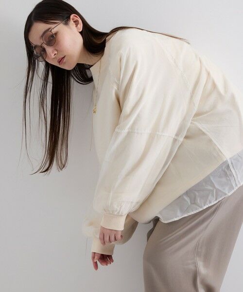 ketty / ケティ カットソー | シアーレイヤードスウェットプルオーバー≪手洗い可能≫ | 詳細1
