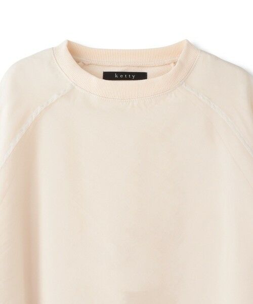 ketty / ケティ カットソー | シアーレイヤードスウェットプルオーバー≪手洗い可能≫ | 詳細16