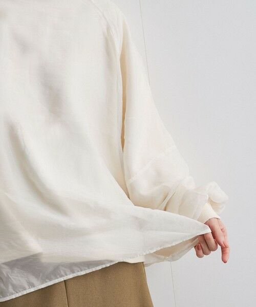 ketty / ケティ カットソー | シアーレイヤードスウェットプルオーバー≪手洗い可能≫ | 詳細7