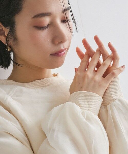 ketty / ケティ カットソー | シアーレイヤードスウェットプルオーバー≪手洗い可能≫ | 詳細8