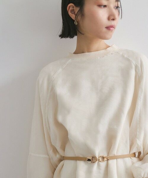 ketty / ケティ カットソー | シアーレイヤードスウェットプルオーバー≪手洗い可能≫ | 詳細9