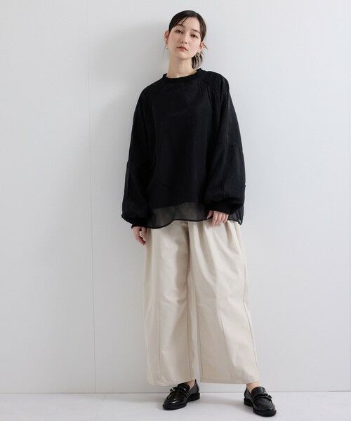 ketty / ケティ カットソー | シアーレイヤードスウェットプルオーバー≪手洗い可能≫ | 詳細24