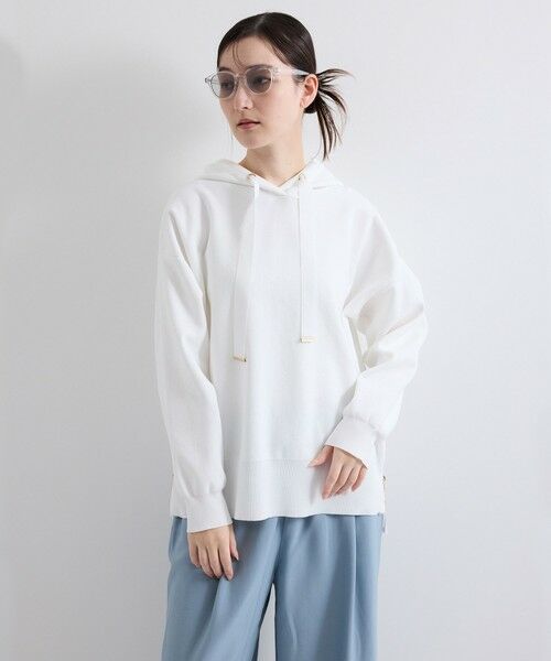 ketty / ケティ ニット・セーター | 軽量ニットプルパーカー≪手洗い可能≫ | 詳細1