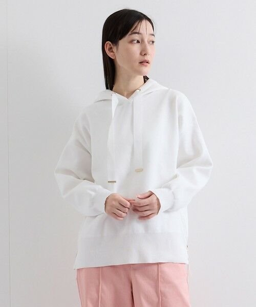 ketty/ケティ 軽量ニットプルパーカー≪手洗い可能≫ オフホワイト M ketty/ケティ 軽量ニットプルパーカー≪手洗い可能≫ オフホワイト M