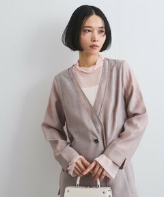 ketty / ケティ テーラードジャケット | シアーツイルレイヤードジャケット≪洗濯機で洗える≫