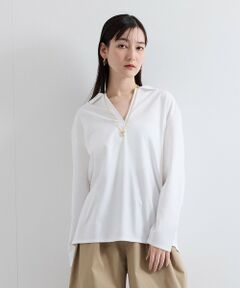 ketty / ケティ カットソー | キーネックポンチトップス≪洗濯機で洗える≫
