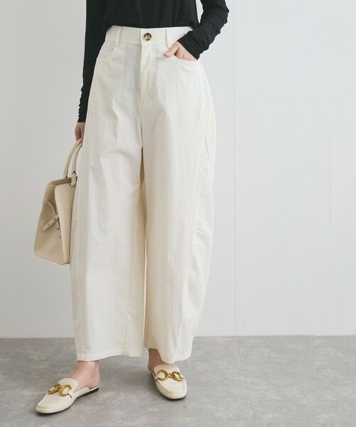 ketty/ケティ 【新色追加】ストレッチクロスカーブパンツ≪手洗い可能≫ ホワイト M ketty/ケティ 【新色追加】ストレッチクロスカーブパンツ≪手洗い可能≫ ホワイト M