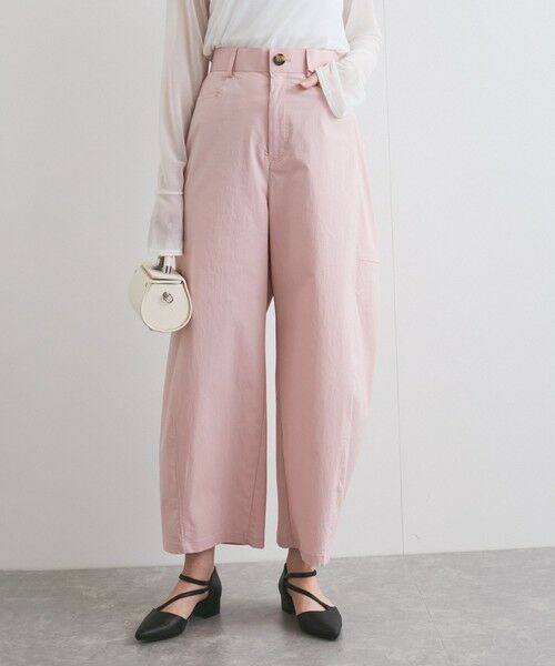 ketty/ケティ 【新色追加】ストレッチクロスカーブパンツ≪手洗い可能≫ ピンク M ketty/ケティ 【新色追加】ストレッチクロスカーブパンツ≪手洗い可能≫ ピンク M