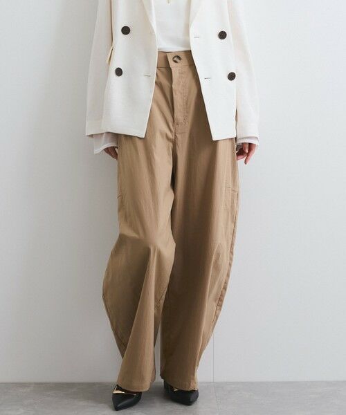 ketty/ケティ 【新色追加】ストレッチクロスカーブパンツ≪手洗い可能≫ ベージュ M ketty/ケティ 【新色追加】ストレッチクロスカーブパンツ≪手洗い可能≫ ベージュ M