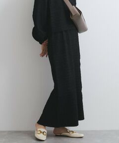 ketty / ケティ ミニ・ひざ丈スカート | フリンジジャカードナロースカート≪セットアップ対応/手洗い可能≫