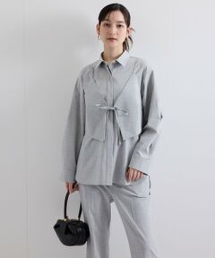 ketty / ケティ シャツ・ブラウス | 梳毛合繊2ピースブラウス≪手洗い可能≫