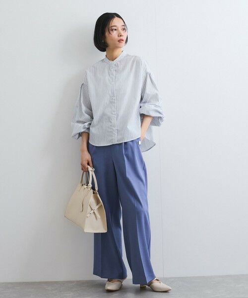 ketty / ケティ シャツ・ブラウス | バンドカラーラメストライプシャツ≪洗濯機で洗える≫ | 詳細2