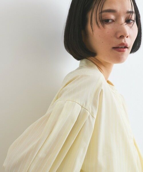 ketty / ケティ シャツ・ブラウス | バンドカラーラメストライプシャツ≪洗濯機で洗える≫ | 詳細9