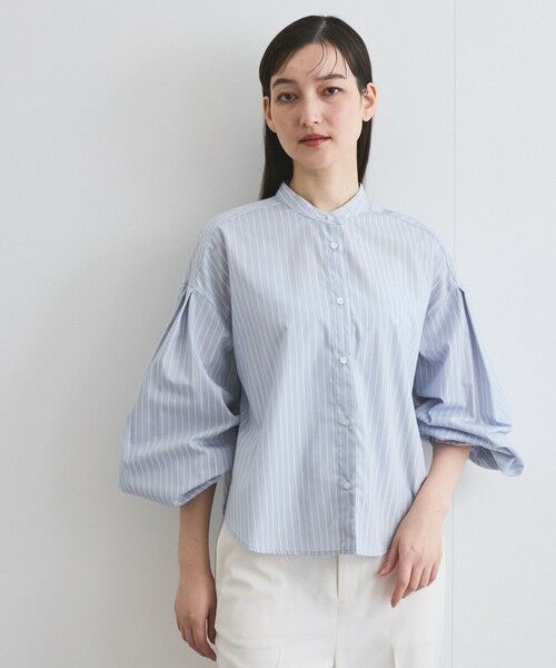 ketty / ケティ シャツ・ブラウス | バンドカラーラメストライプシャツ≪洗濯機で洗える≫ | 詳細17