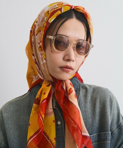 ketty/ケティ アソートモチーフパステルスカーフ オレンジ FREE ketty/ケティ アソートモチーフパステルスカーフ オレンジ FREE