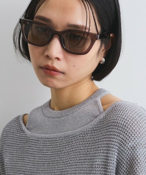ketty/ケティ ウエリントンフレームサングラス チャコールグレー FREE ketty/ケティ ウエリントンフレームサングラス チャコールグレー FREE